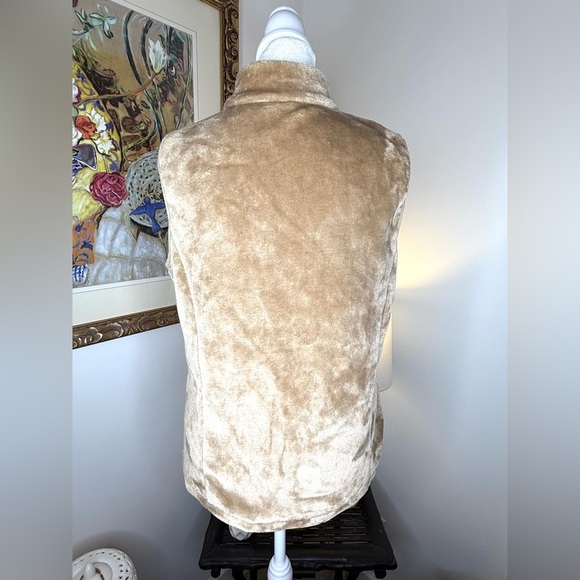 Kim Rogers Faux Fur Vest Petite Small - Picture 7 of 9